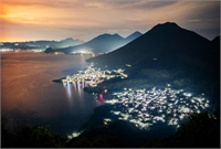 Landscaping, nature, active volcanoes and coffee cultivation on volcanic soils